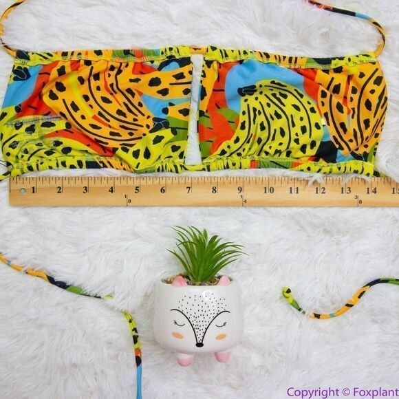 NEW SET Free People It's Now Cool Square Tie Bikini set, size M - Picture 12 of 16